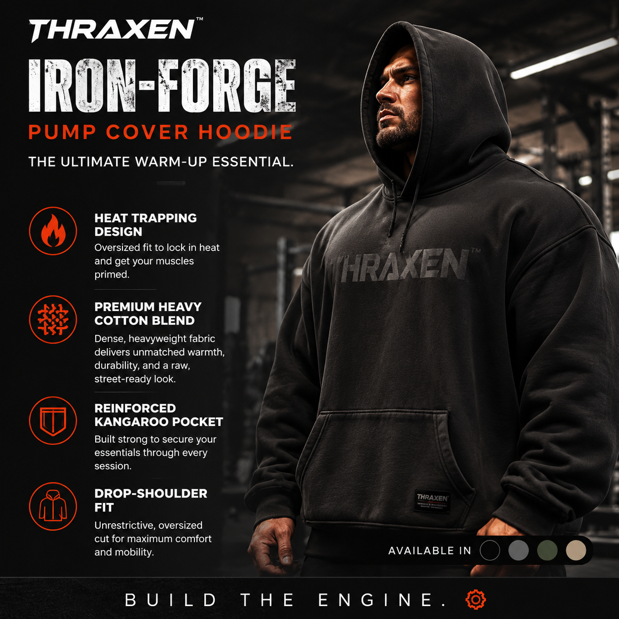 Thraxen™ Iron-Forge Pump Cover Hoodie
